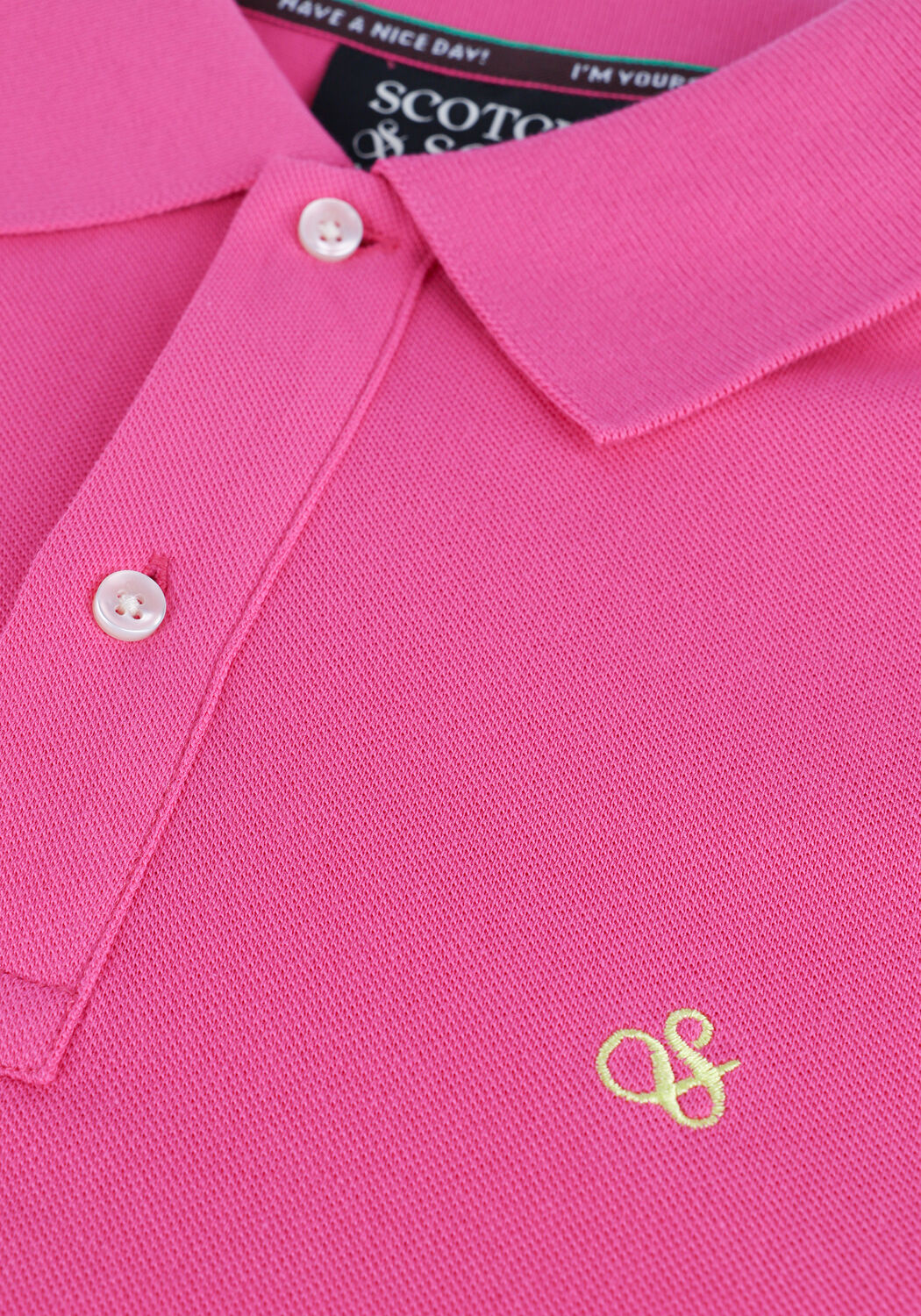 SCOTCH & SODA Polo CLASSIC PIQUE POLO IN ORGANIC COTTON en rose - large