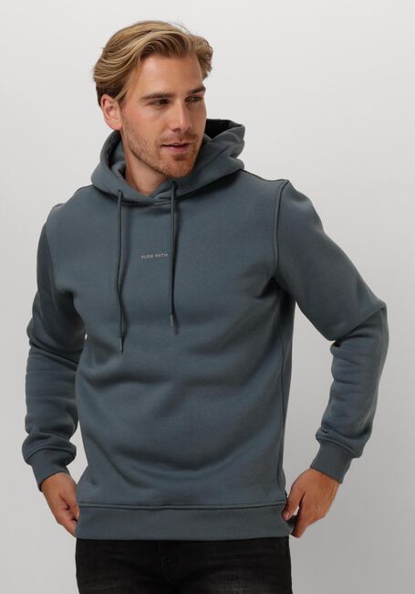 PURE PATH REGULAR FIT SWEATERS HOODIE301 Pulls & Gilets en bleu - large