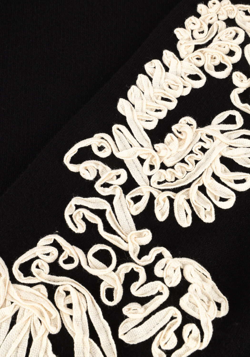 Zwarte OBJECT Trui OBJJOANA L/S KNIT PULLOVER - large