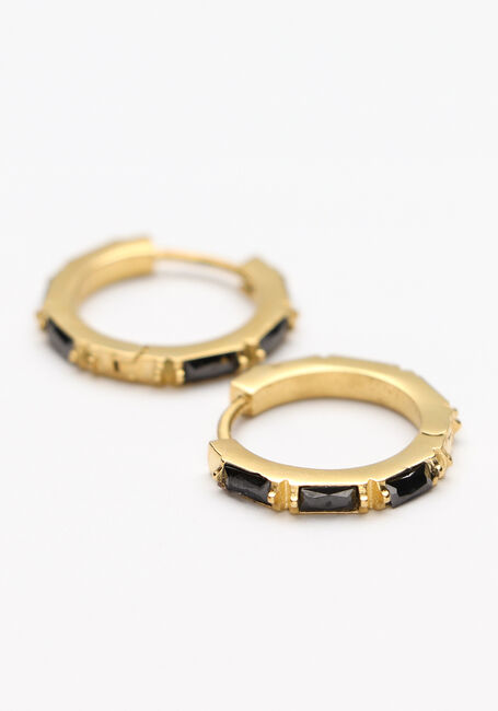 Zwarte NOTRE-V Sieraad OORBELLEN STRASS - large