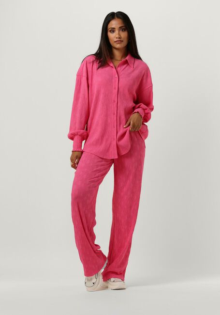 ALIX THE LABEL Pantalon large LADIES WOVEN WIDE LEG PLISSE PANTS Fuchsia - large