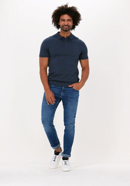 SAINT STEVE Polo CHRIS en bleu - large