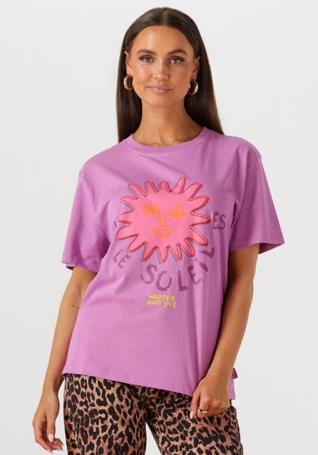 HARPER & YVE T-shirt LESOLEIL-SS en violet - large
