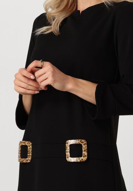 Zwarte ANA ALCAZAR Mini jurk A DRESS LEO CLASP - large