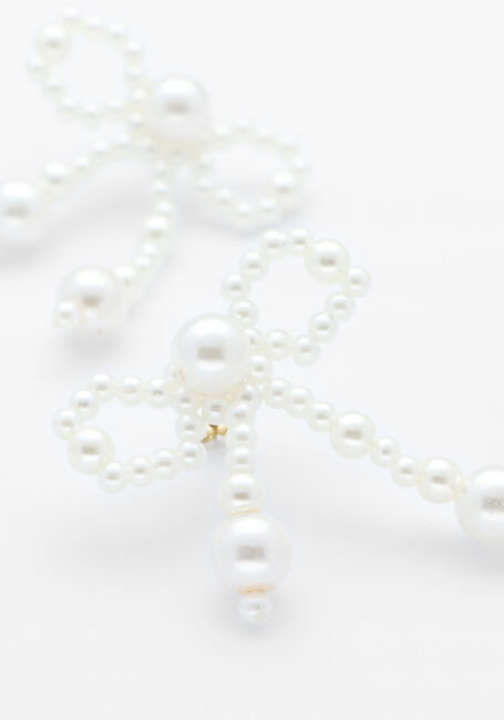 NOTRE-V Boucles d'oreilles EARRINGS BOW PEARLS en blanc - large