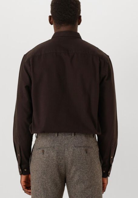 SELECTED MEN Chemise décontracté SLHREGNOAG MIX BDWN LS SHIRT CAMP en marron - large