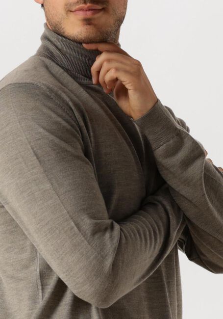 PROFUOMO Col roulé PULLOVER ROLL NECK en taupe - large