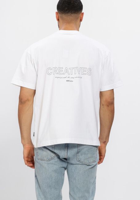 GENTI T-shirt T-SHIRT SS 1242 en blanc - large