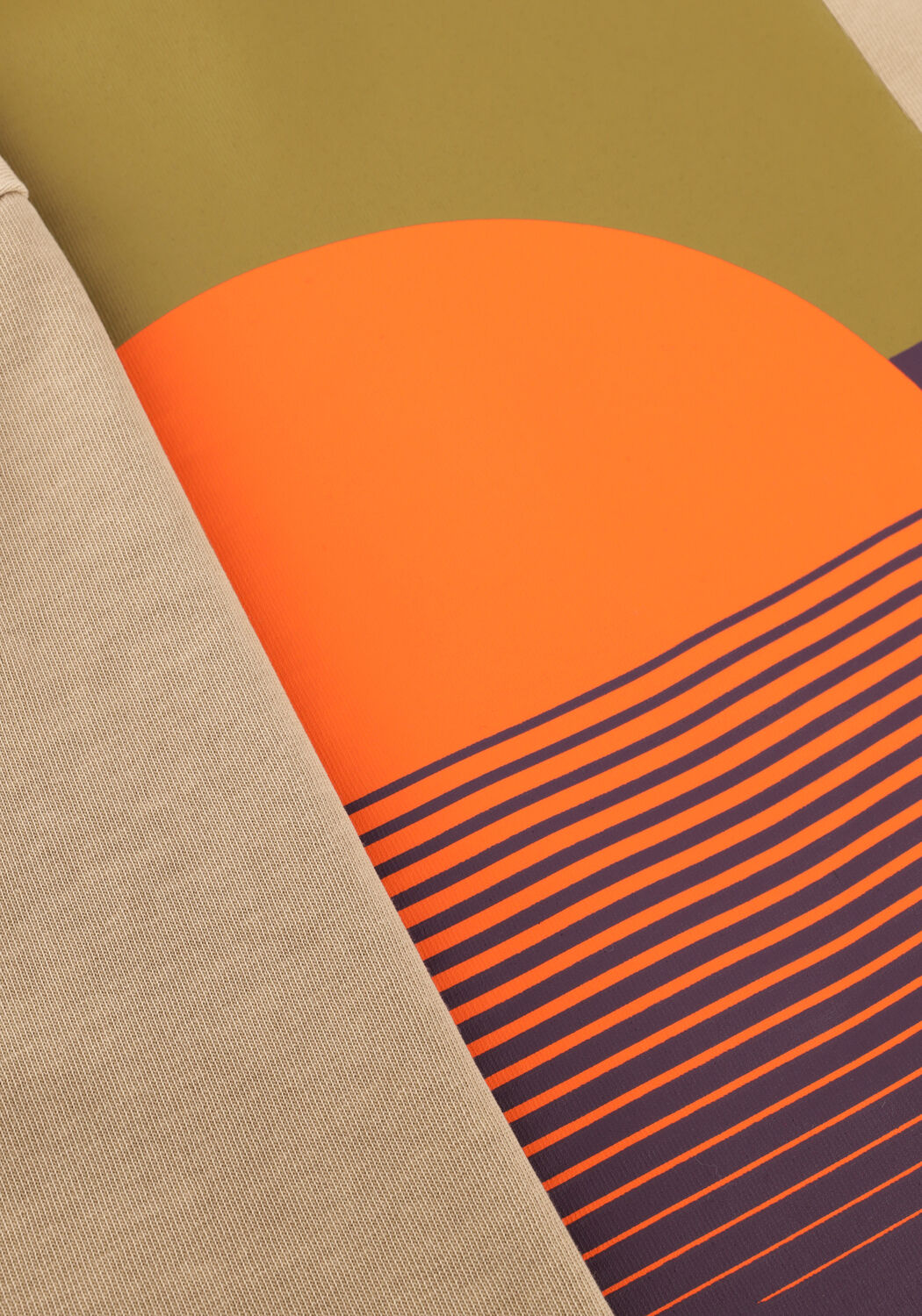 ANERKJENDT T-shirt AKVILLADS SUN PRINT SS TEE en beige - large