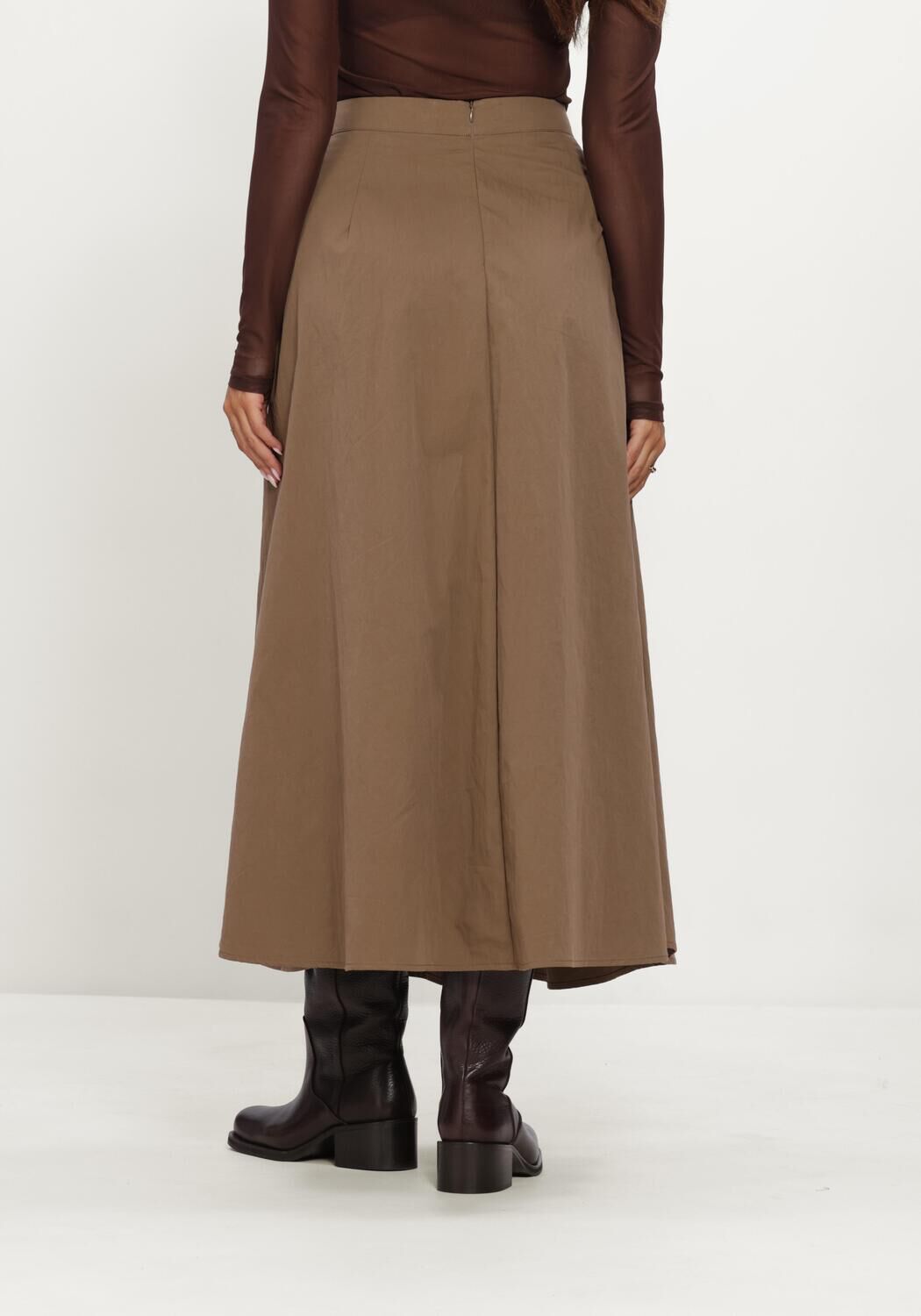 Bruine MINUS Midirok MSROSEA MIDI SKIRT - large