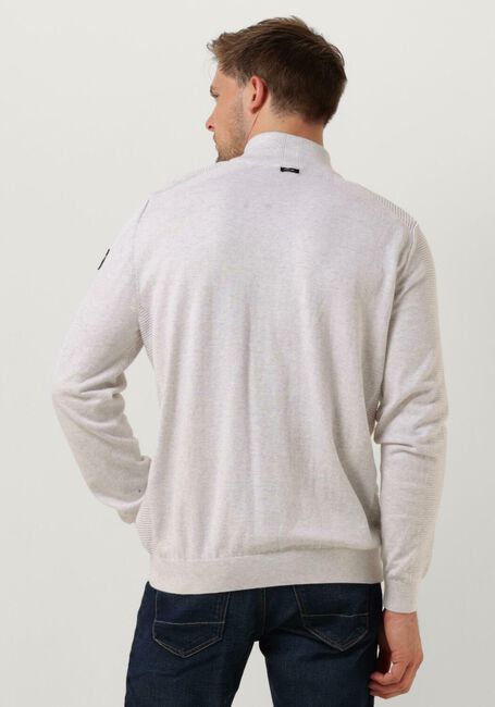 VANGUARD Pull HALP ZIP COLLAR COTTON STRUCTURE Écru - large