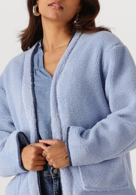 YDENCE Manteau Teddy JACKET SALLY Bleu clair - large