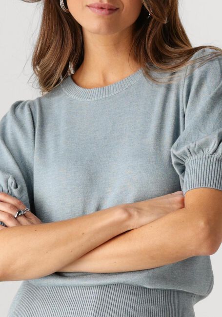 MINUS Haut LIVA KNIT TEE en bleu - large