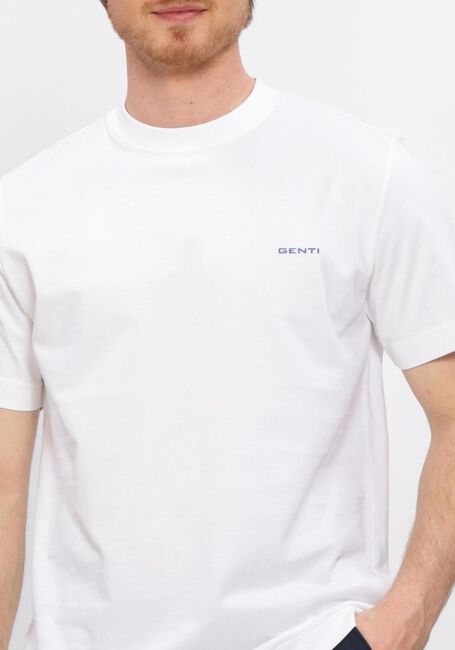 GENTI T-shirt T-SHIRT SS 1223 en blanc - large