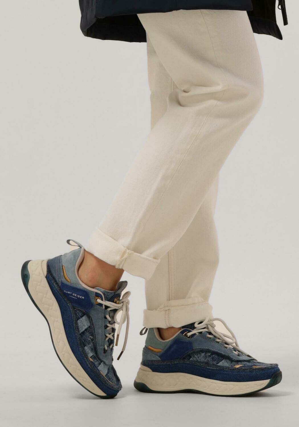 Blauwe KURT GEIGER LONDON Sneakers KENSINGTON SNEAKER - large