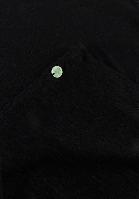 SCOTCH & SODA T-shirt SOFT V-NECK LINEN T-SHIRT en noir - large