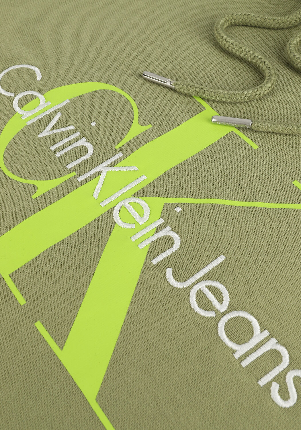 Groene CALVIN KLEIN Sweater SEASONAL MONOGRAM REGULAR - large