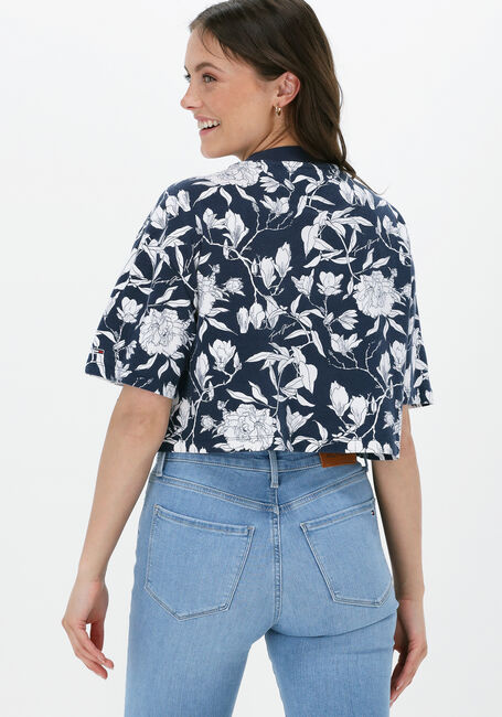 TOMMY JEANS T-shirt TJW AOP COLLEGIATE T Bleu foncé - large