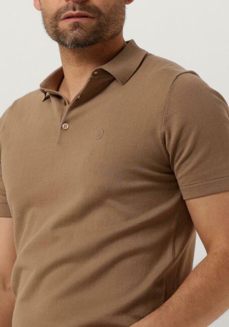DSTREZZED Polo POLO S/S COTTON KNIT en marron - large