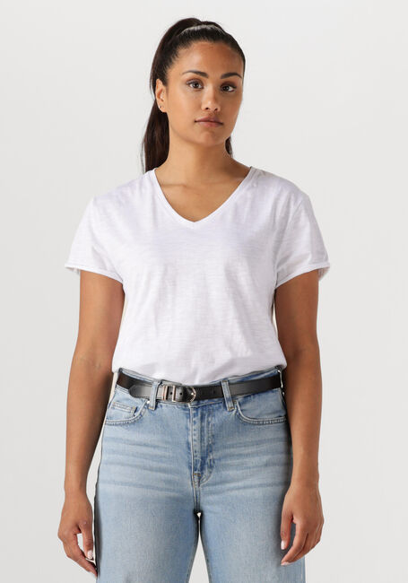 MY ESSENTIAL WARDROBE T-shirt 08 THE VTEE SLUB YARN JERSEY en blanc - large