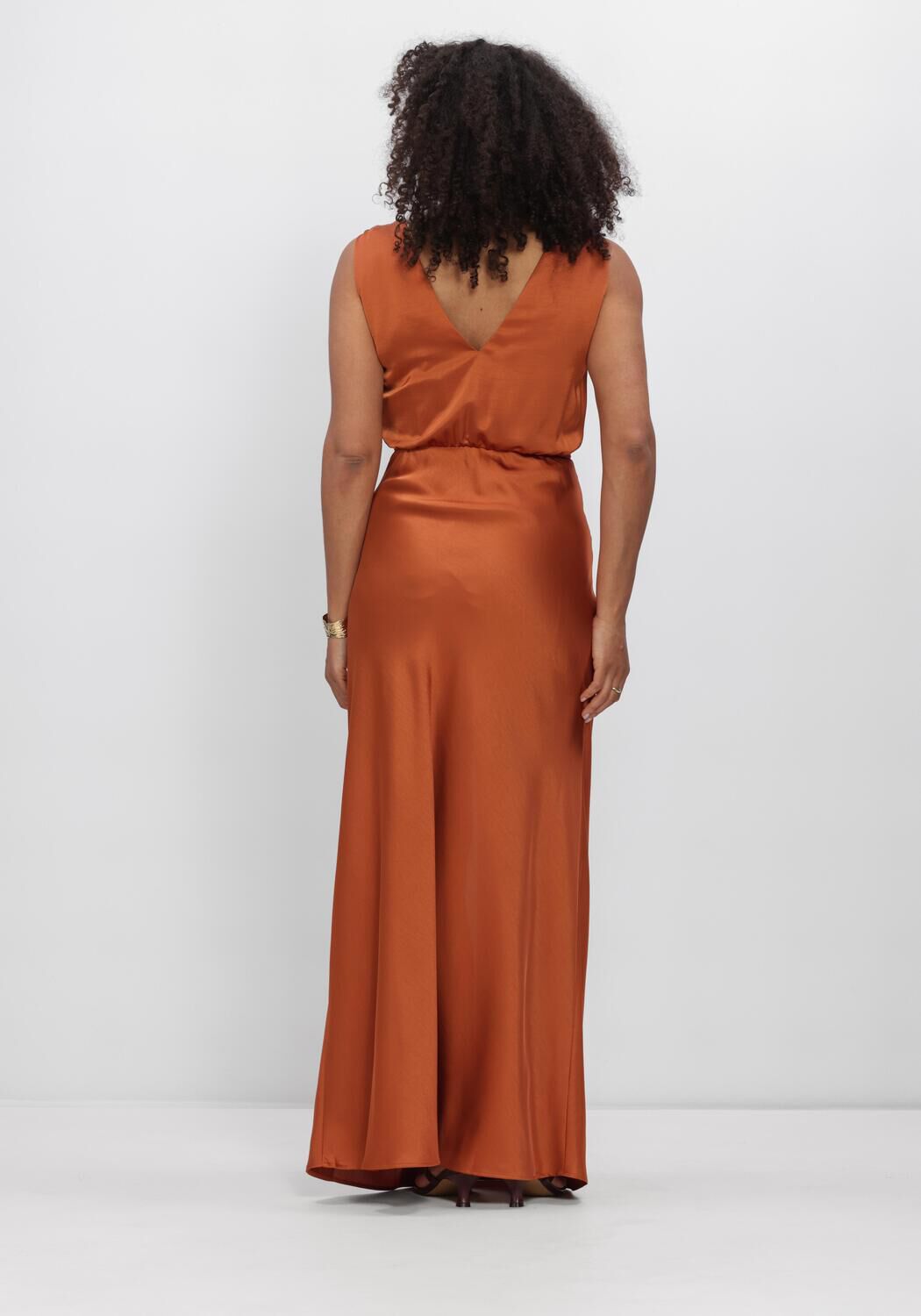 DANTE6 DANTE6-MARCIA SATIN MAXI DRESS Robes en orange - large