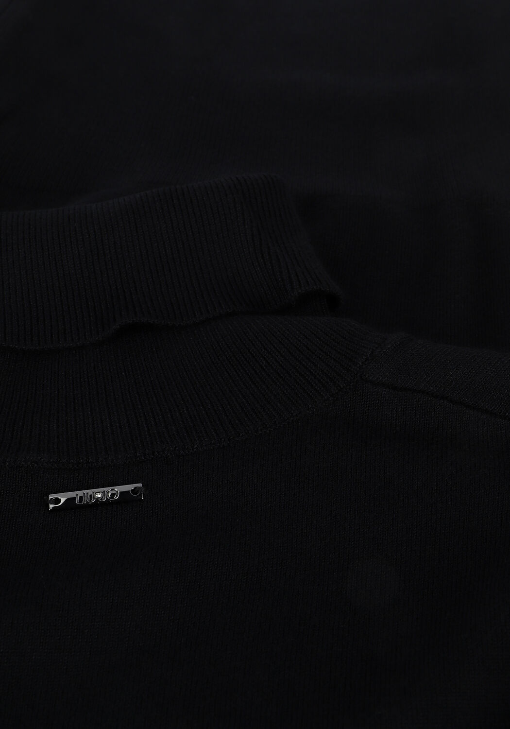 Zwarte LIU JO Coltrui MAGLIA CHIUSA M/L PUFFER SLEEVE - large