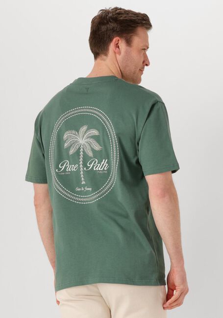 Groene PURE PATH T-shirt LOOSE FIT CREWNECK SS T-SHIRTS - large