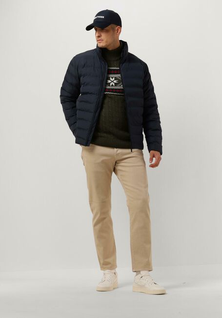 Donkerblauwe SELECTED MEN Gewatteerde jas SLHBARRY QUILTED JACKET B NOOS - large