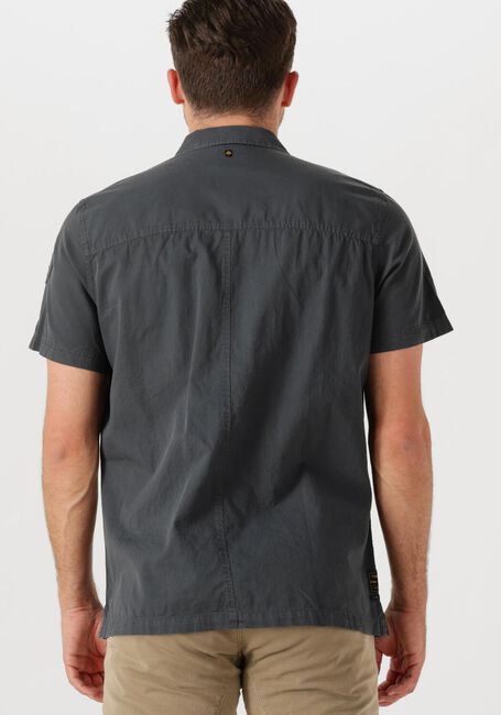 Donkergrijze PME LEGEND Casual overhemd SHORT SLEEVE SHIRT CTN  BEDFORD - large
