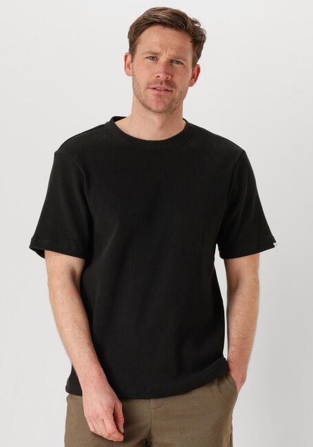 Zwarte ANERKJENDT T-shirt AKKIKI S/S WAFFLE TEE - large