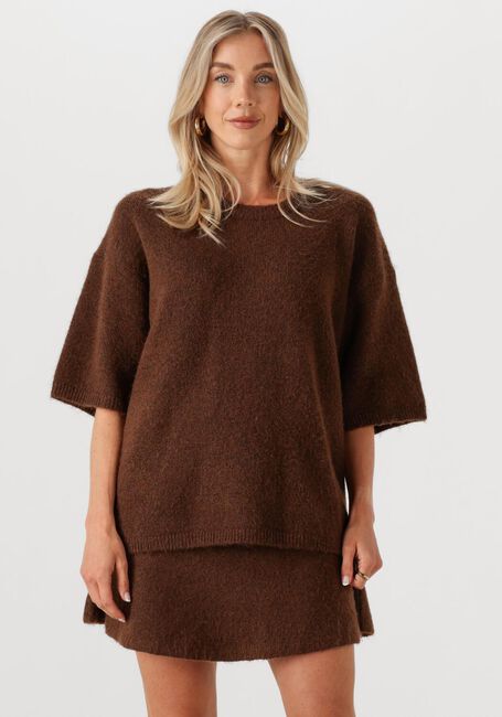Bruine EDITED Trui KRISTINE WOOL KNIT T-SHIRT - large