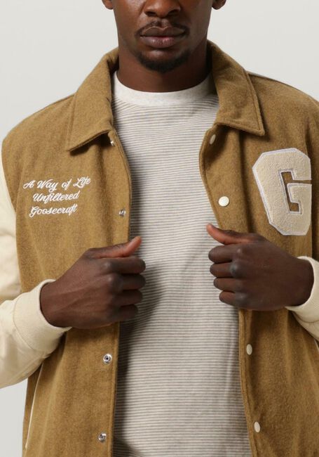 GOOSECRAFT Jack GC VARSITY JACKET en marron - large