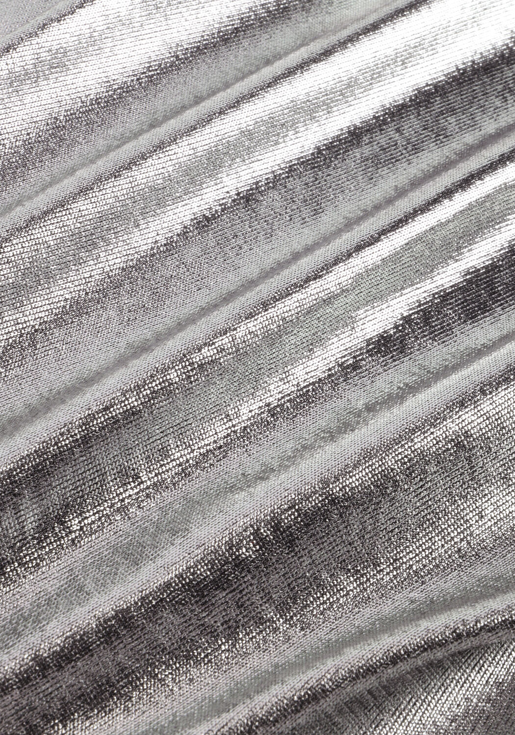 Zilveren MOS MOSH T-shirt NIVOLA FOIL TEE - large