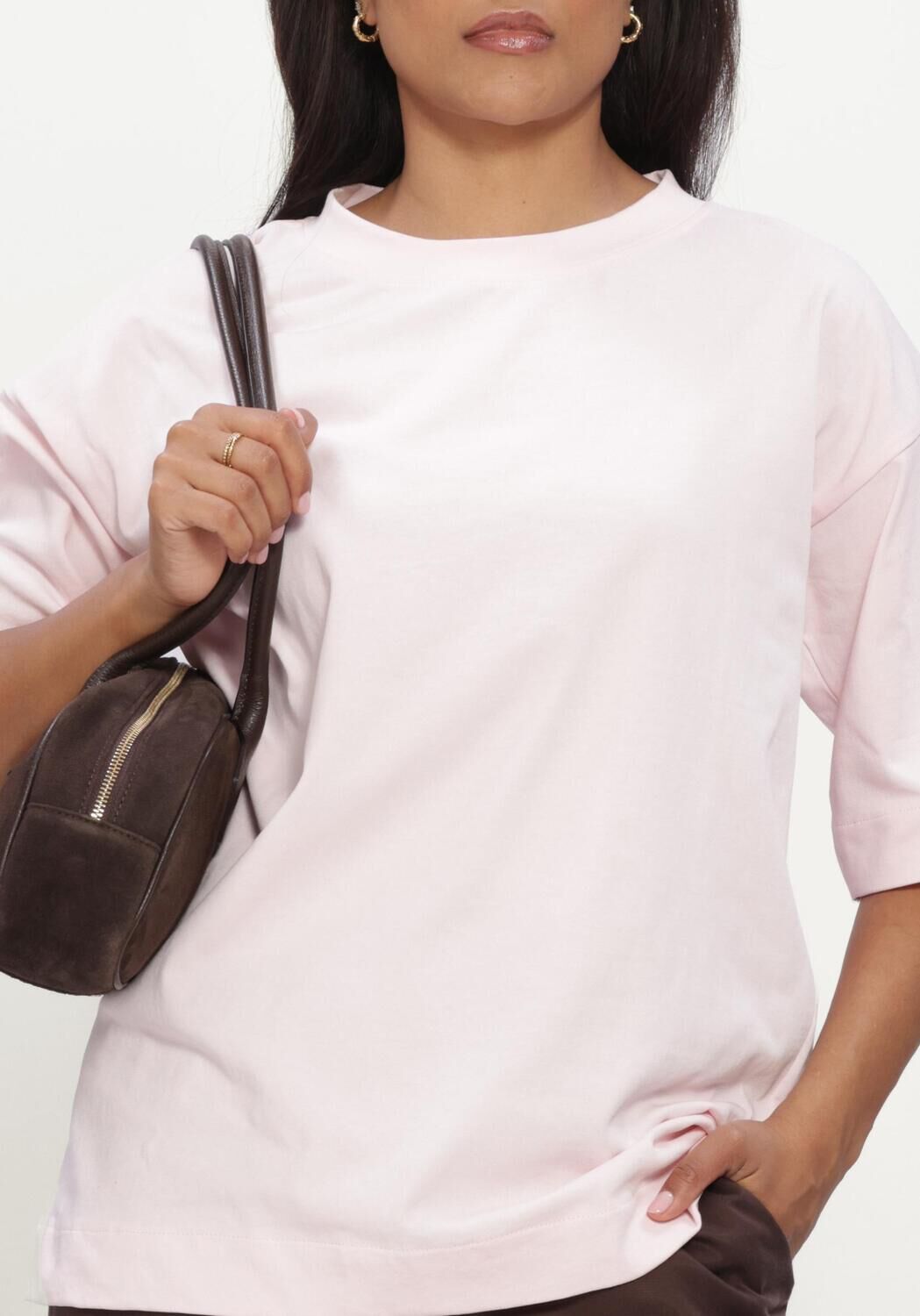 MINUS T-shirt MSGAMMA GOTS LONG T-SHIRT Rose clair - large