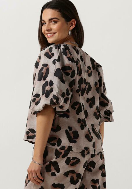 BY-BAR JUTA CHEETAH BLOUSE Blouses Sable - large
