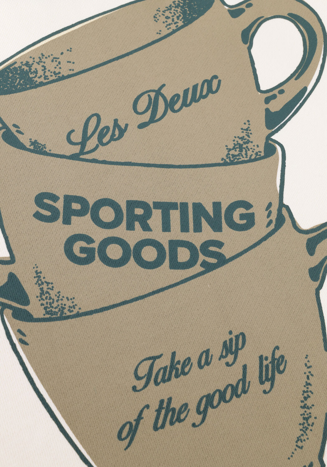 LES DEUX Chandail BEN ARTIST SWEATSHIRT Blanc - large