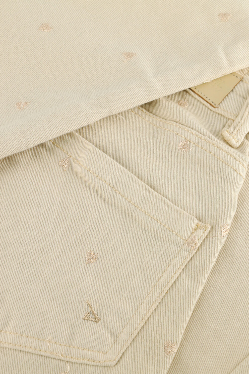 Beige DAILY7 Broeken/jumpsuits MOM FIT WASHED - large