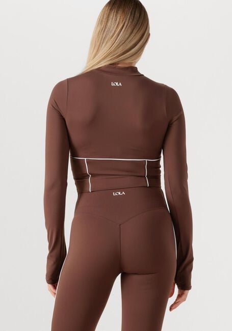 THE LOLA CLUB Haut DEMI TOP en marron - large