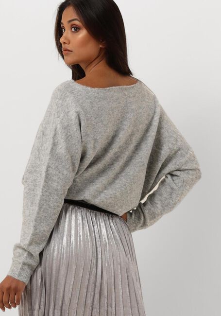 SUMMUM Pull BOAT NECK SWEATER WOOL ELASTANE BLEND KNIT en blanc - large