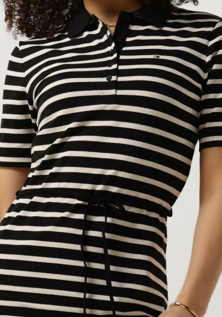 Blauwe TOMMY HILFIGER Midi jurk REG BRETON MIDI POLO DRESS - large