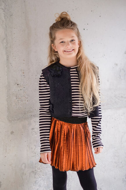 LIKE FLO Mini-jupe HELLEN SKIRT en orange - large
