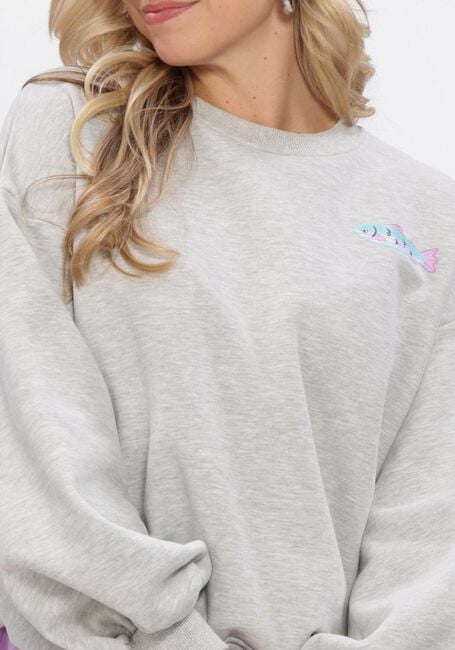 YDENCE Chandail SWEATER TRUE CATCH Gris clair - large