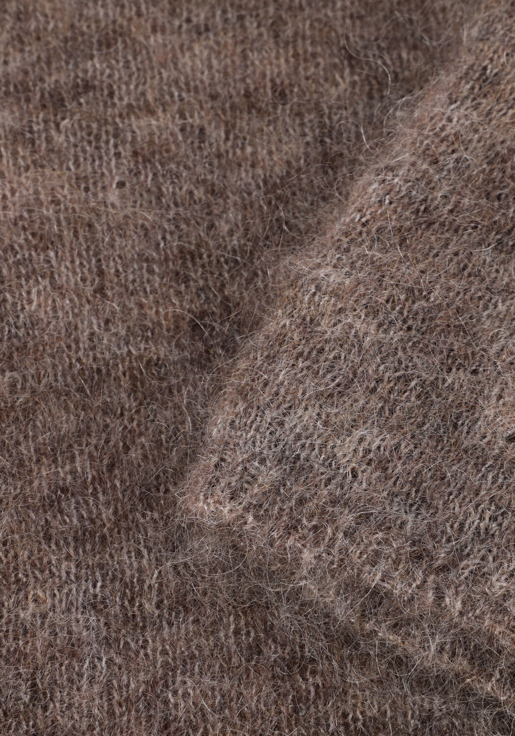 SECOND FEMALE Col roul&eacute; EMMALOU KNIT SS en taupe - large