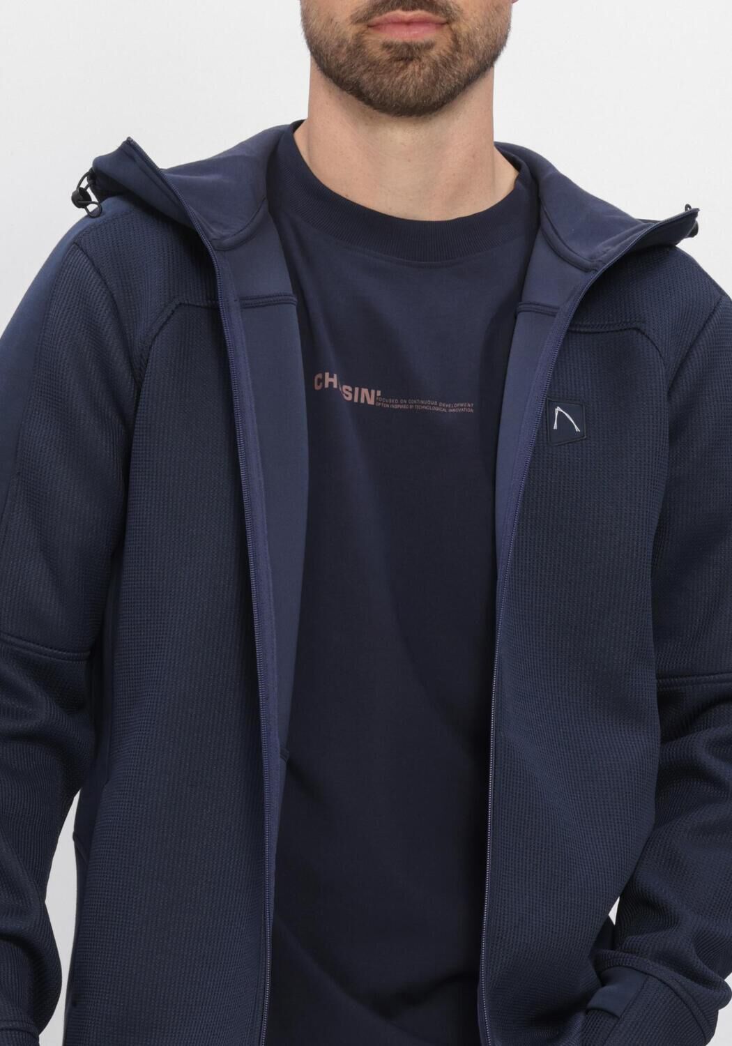 CHASIN Chandail ADAN ZIP Bleu fonc&eacute; - large