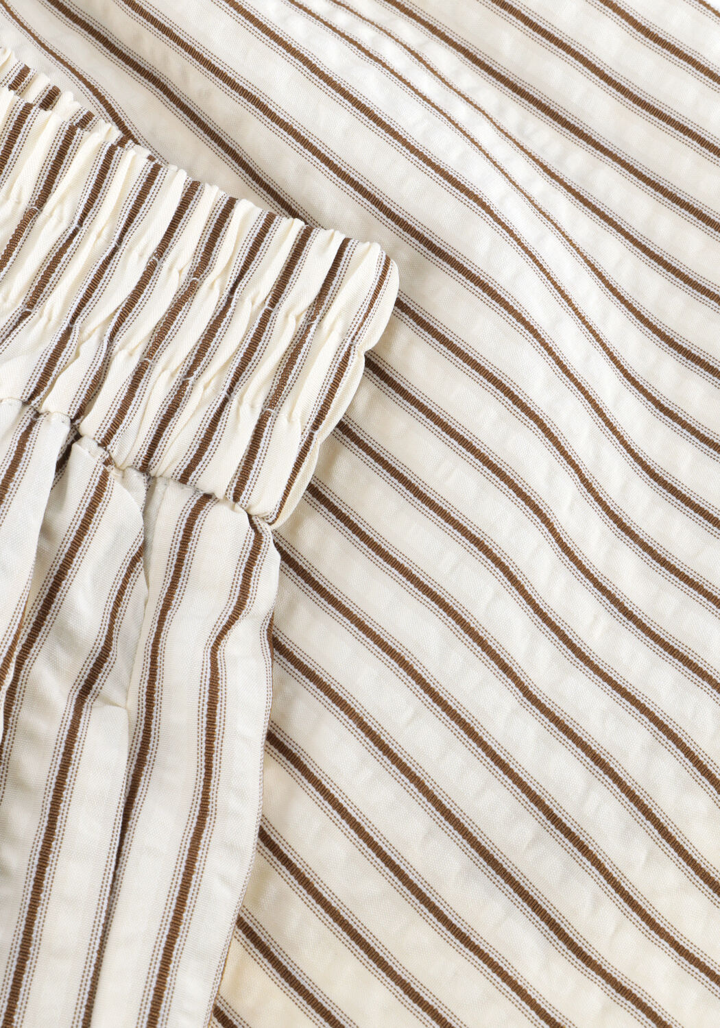 Gebroken wit NOTRE-V Korte broek NV-HEINTINA CREPE STRIPE - large