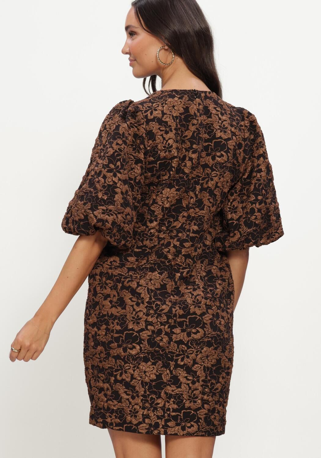 Zwarte NOTRE-V Jurken NV-IZETTE SMALL BROCADE - large
