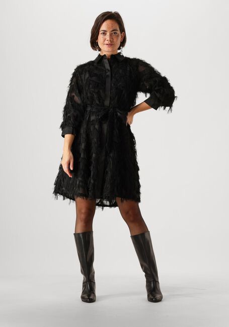 SELECTED FEMME Mini robe SLFMYLINE 3/4 SHORT FLUFFY SHIRT en noir - large