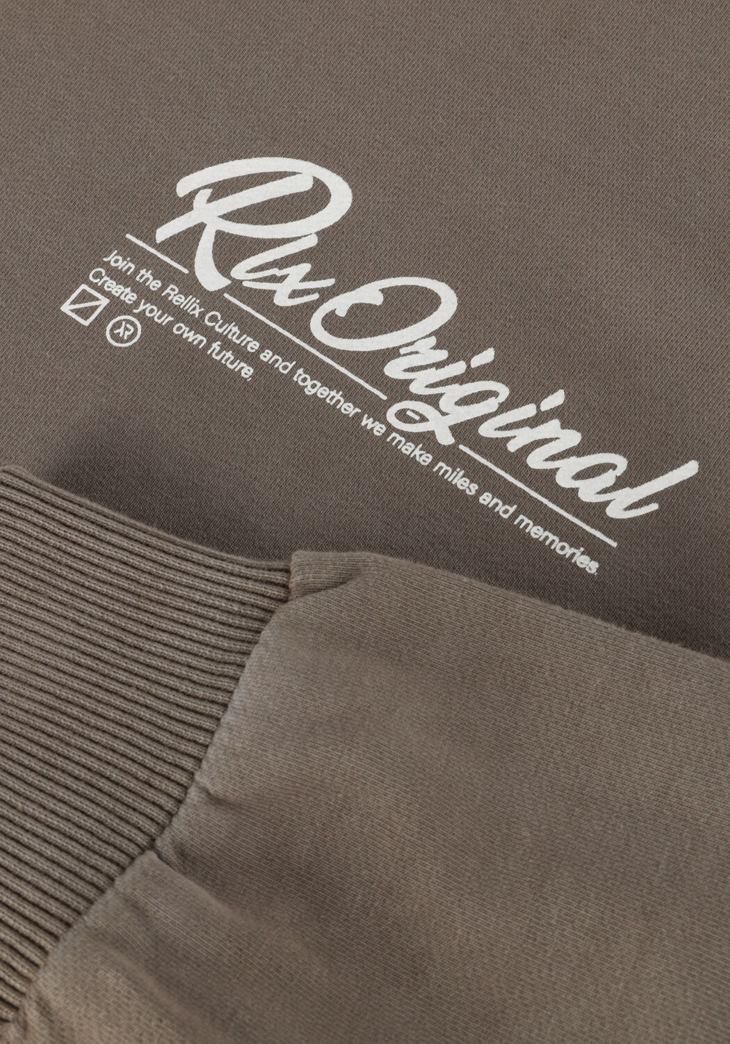 RELLIX Chandail OVERSIZED SWEATER RLX ORIGINAL WASHED en marron - large