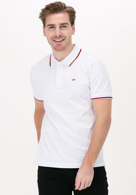 DIESEL Polo T-SMITH-D en blanc - large