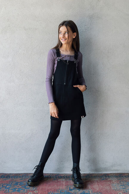 Zwarte LOOXS Mini jurk 2232-5056 - large